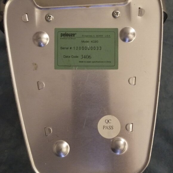 PELOUZE manual kitchen weigh scale 20KG Model KC20 2002 - Picture 4 of 4